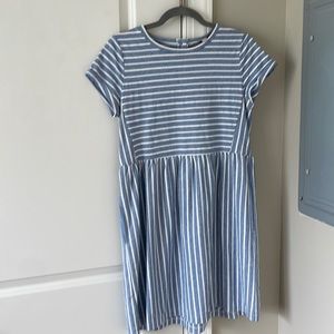 LOFT babydoll striped dress